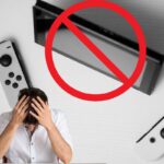 Uomo disperato e Switch sbarrata da simbolo di divieto